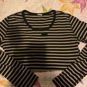 Raw cute striped long sleeve